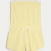 Gilly Hicks Cozy Strapless Waffle Onesie