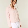Gilly Hicks Sherpa Zip-Up Sweatshirt