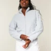 Gilly Hicks Sherpa Zip-Up Sweatshirt