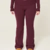 Gilly Hicks Sweater-Knit Foldover Waist Boot Pants
