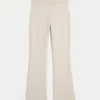 Gilly Hicks Sweater-Knit Foldover Waist Boot Pants