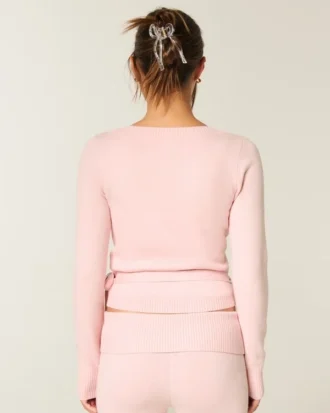 Gilly Hicks Sweater-Knit Multi-Way Wrap Top