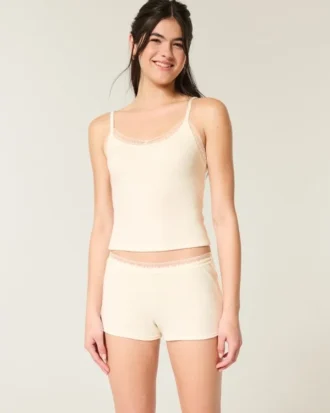 Gilly Hicks Waffle Lace Shortie Shorts