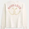 Good Luck Graphic Thermal Crew Shirt