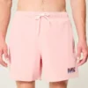 Hawaii Graphic Mid-Thigh Volley Swim Trunks