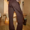 Heart Pocket Wide-Leg Sweatpants