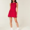 High-Neck Drop Waist Skort Dress High-Neck Drop Waist Skort Dress