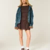 High-Neck Drop Waist Skort Dress High-Neck Drop Waist Skort Dress