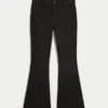 High-Rise Black Flare Jeans