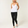 High-Rise Black Jean Leggings
