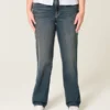High-Rise Dark Wash Straight Jeans