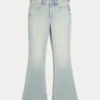 High-Rise Light Wash Star Pocket Flare Jeans