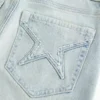 High-Rise Light Wash Star Pocket Flare Jeans