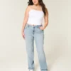 High-Rise Light Wash Straight Jeans High-Rise Light Wash Straight Jeans