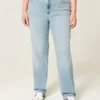 High-Rise Light Wash Straight Jeans High-Rise Light Wash Straight Jeans