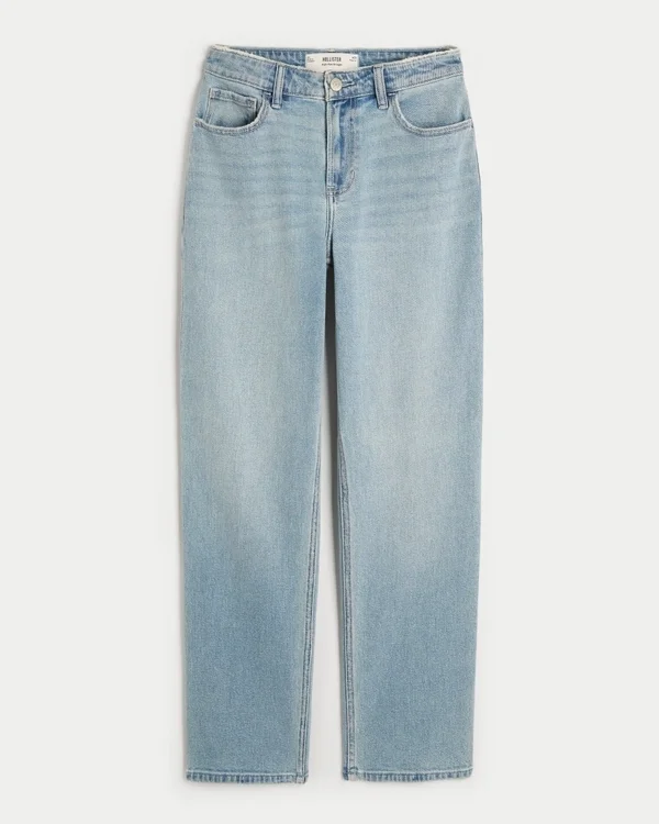 High-Rise Light Wash Straight Jeans High-Rise Light Wash Straight Jeans