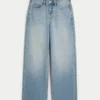 High-Rise Medium Wash Baggy Jeans