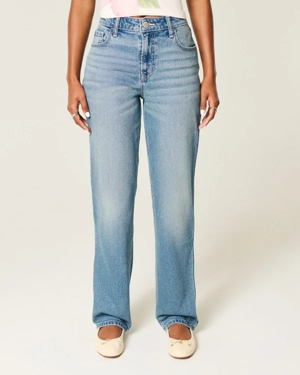 High-Rise Medium Wash Straight Jean High-Rise Medium Wash Straight Jean