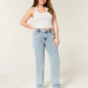 High-Rise Medium Wash Straight Jeans High-Rise Medium Wash Straight Jeans