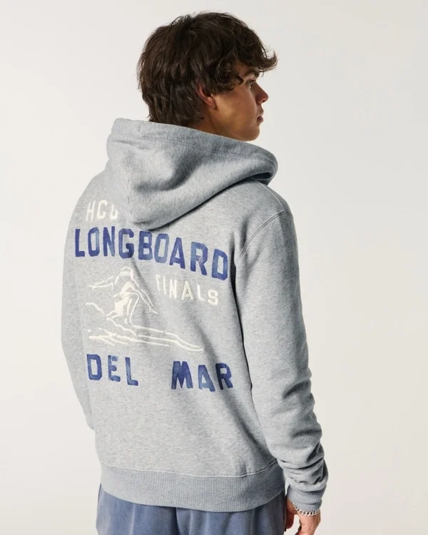 Holiday Vault Release Zip-Up Surf Logo Graphic Hoodie Holiday Vault Release Zip-Up Surf Logo Graphic Hoodie