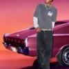 Hollister x Taco Bell Washed Black Embroidered Graphic Baggy Jeans
