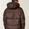 Hooded Faux Fur-Lined Puffer Jacket