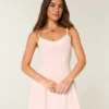 Knit Tiered Mini Dress
