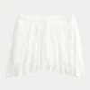 Lace Asymmetrical Hem Mini Skirt