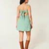 Lace Detail Slip Mini Dress
