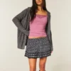 Lace Hem Mini Skort