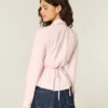 Lace Inset Button-Through Shirt
