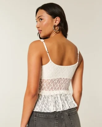 Lace Ruffle Top