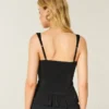 Lace Trim Chiffon Tank Lace Trim Chiffon Tank