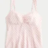 Lace Trim Chiffon Tank