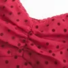 Lace Trim Chiffon Tank