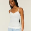 Lace Trim Layering Cami