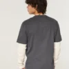 Layered Long-Sleeve Logo Graphic Tee