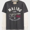 Layered Long-Sleeve Logo Graphic Tee