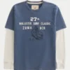 Layered Long-Sleeve Surf Logo Graphic Tee Layered Long-Sleeve Surf Logo Graphic Tee