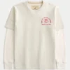 Layered Long-Sleeve Wolf’s Head Lounge Graphic Tee Layered Long-Sleeve Wolf’s Head Lounge Graphic Tee