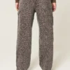 Leopard Print Baggy Painter Jeans