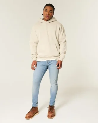 Light Wash Athletic Skinny Jeans