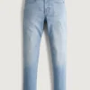 Light Wash Athletic Skinny Jeans