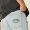 Light Wash Downforce Racing Graphic Loose Jeans
