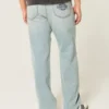 Light Wash Downforce Racing Graphic Loose Jeans