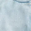 Light Wash Embellished Super Baggy Denim Shorts Light Wash Embellished Super Baggy Denim Shorts