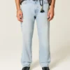 Light Wash Loose Jeans