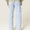 Light Wash Loose Painter Jeans