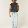 Light Wash Playing Card Graphic Skater Baggy Jeans Light Wash Playing Card Graphic Skater Baggy Jeans