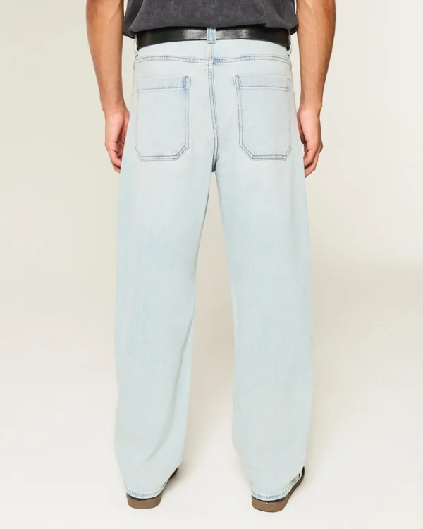 Light Wash Playing Card Graphic Skater Baggy Jeans Light Wash Playing Card Graphic Skater Baggy Jeans